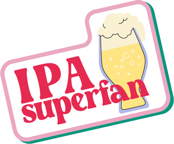 IPA superfan sticker