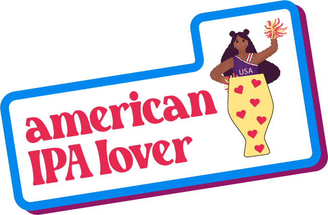American IPA lover Sticker